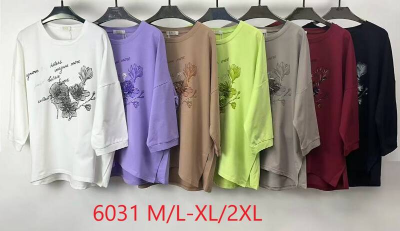 Bluzki damskie Roz M/L-XL-2XL, Mix Kolor Paczka 12 szt